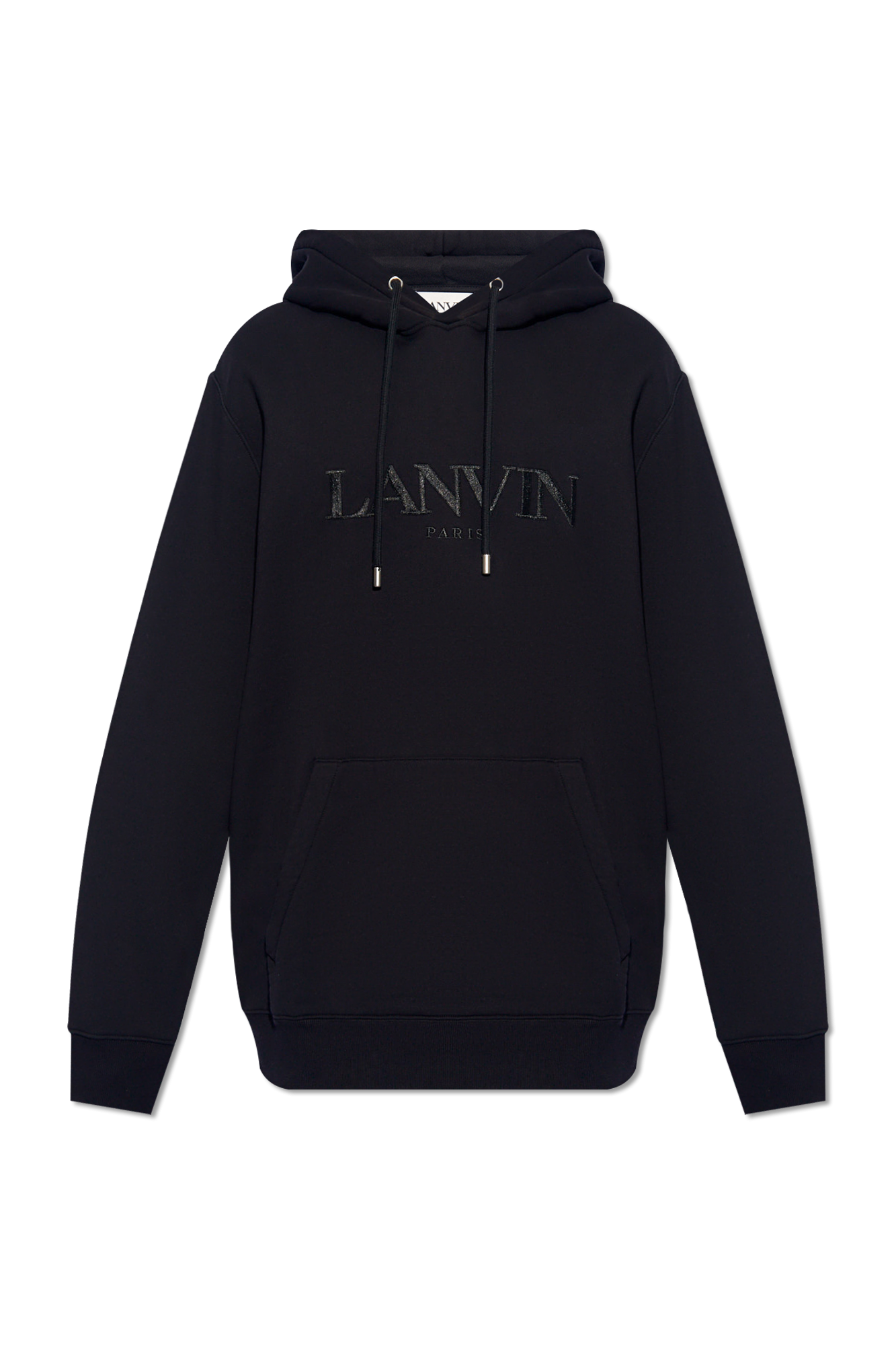 Lanvin Hoodie With Logo In Black | ModeSens